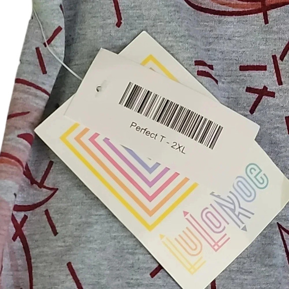 Lularoe Printed Perfect T Size 2XL NWT - Picture 4 of 4